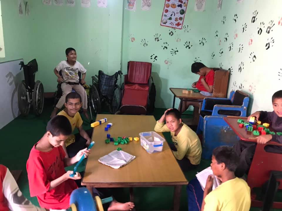 Staff and children at our care home